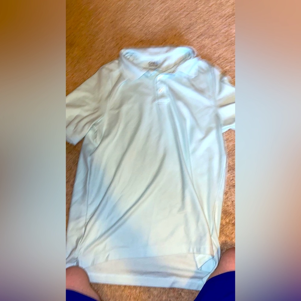 Light blue polo shirt